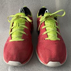 Nike Women Shoe Flyknit One Size 9 Pink Athletic Running Sneaker  