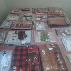 Xmas  Carpets $6.00  Shower Curtains $6.00 Table Runners $4.00 ... Valentines  table Runners $4.00 ...St. Patrick s table runners $4.00  New 