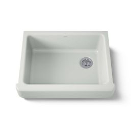 Kohler 6487-FF Whitehaven Farmhouse Apron-Front Kitchen Sink Sea Salt Color