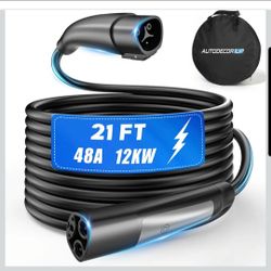 Tesla Charger Extension Cable 21ft 48A NACS EV Charging Extension Cord for Model 3 Y S X Cybertruck