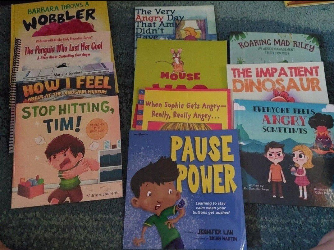 Kids Anger Books Lot Social Skills Impulse Control Frustration Management Skills
