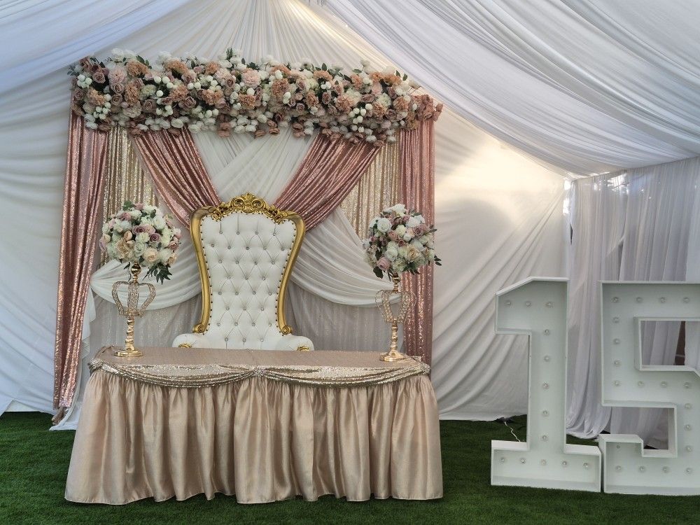 Tables A nd Backdrops