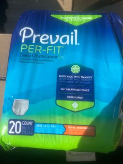 Prevail Per-Fit Daily Underwear Large 20 Count