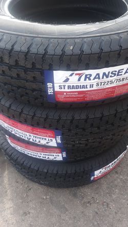 4 new tires st225 75 r15 10ply $240