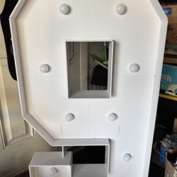 Number 9 Cardboard With Lights