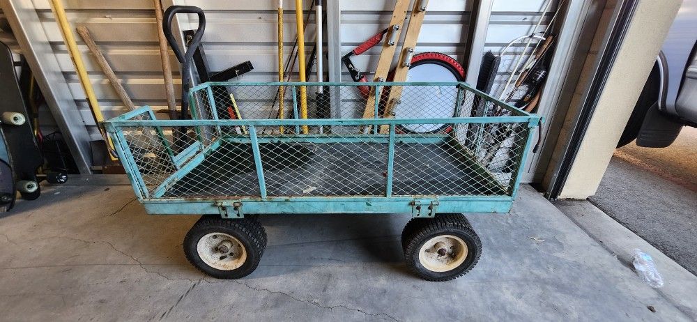 Large 4ft Plus Garden Wagon Kart For Sale
