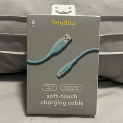 Heyday Soft Touch Charging Cable - 6ft