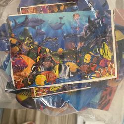 3 Puzzles 90-130 Pieces  5-7 Year Old 