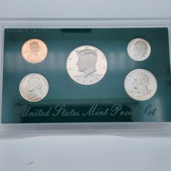 1995-S United States Mint Proof Set 5-Piece Original Packaging OGP COA Green Box