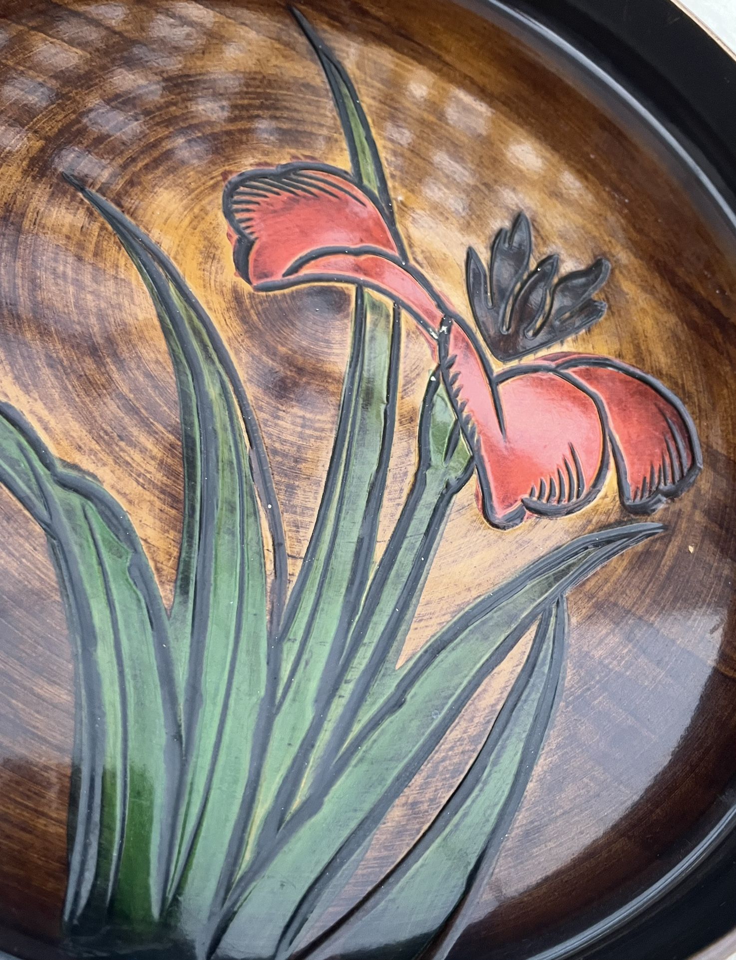 Japanese Marusei Lacquered Serving Tray