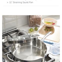 11" Straining Sauté Pan (PH)