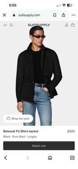 Black, new modern , easy fit jacket / blazer $100 cash