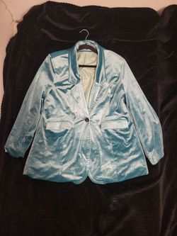 Teal Velvet Suit