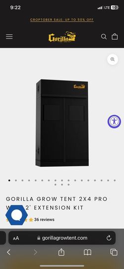 GORILLA GROW TENT 2X4 PRO 2' EXTENSION KIT