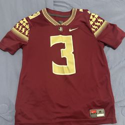 Nike Florida State Seminoles Football Jersey #3 Maroon Gold Size M