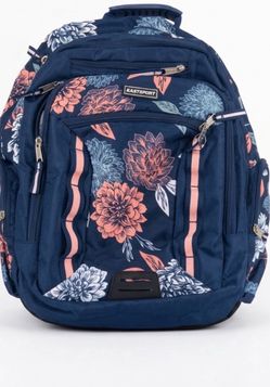 Eastsport Floral Backpack Navy Blue
