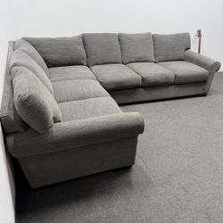 Gray Sectional Couch Oversized - Deep Seats - Excellent condition - We Deliver.