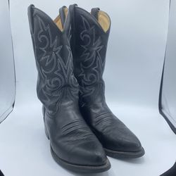 Double H Mens 2309 12 Black Steel Toe Work Western Boots Sz. 9 1/2D