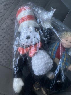 2003 Vintage Universal Studios Merchandise Cat In The Hat Stuffed Character