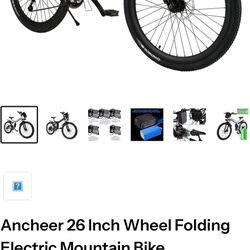 Ancheer 26 Inch Wheel Folding Electric Mountain Bike