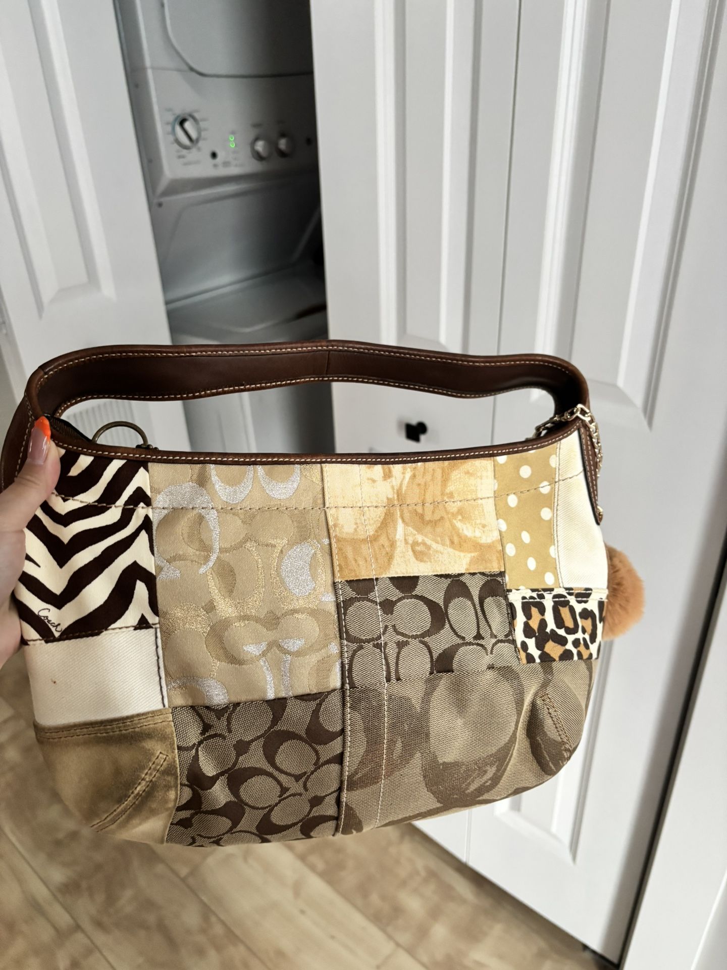 Authentic Vintage Coach Patchwork Shoulder Bag