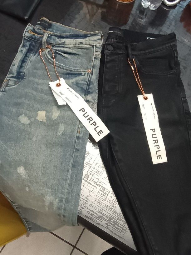 Purple Jeans Size 28 Barely Used 