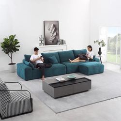 25Home: Jade Polyester 35.4" Plume Ottoman, ***Free Delievry
