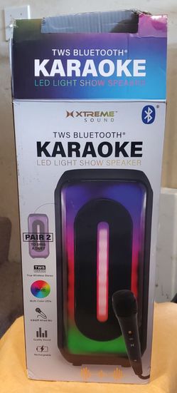 TWS Bluetooth Karaoke LED light show speaker