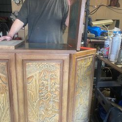 1960 Era Carved Philippine 4x8 Open Beauty Nice Bar 300 