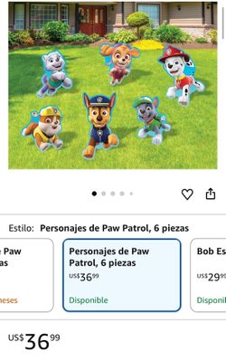 Paw patrol cardboard characters