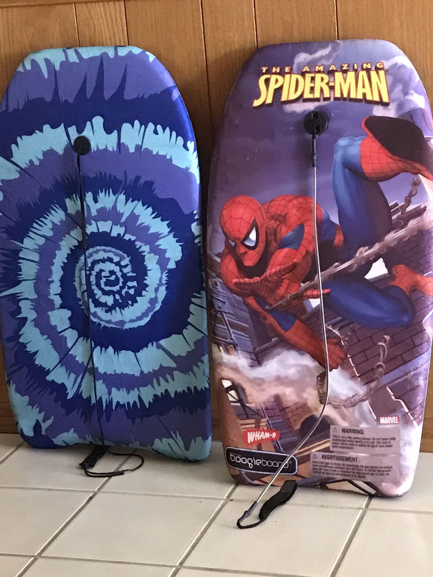 Spider man Wham-o boogie board plus another