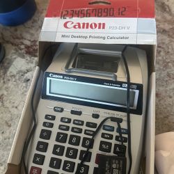 Canon P23-DHV-3 Printing Calculator with Double Check Function, Tax Calculation and Currency Conversion 
