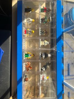 LEGO Minifigure Collection in Display Case