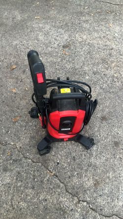Electric Pressure Washer Red and Black
