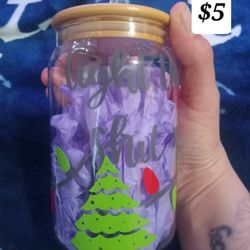 12oz Custom Glass Cup