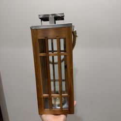 Wooden Candle Lantern 