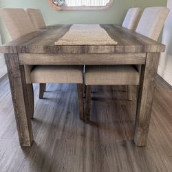 Dinning table and four chairs