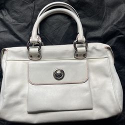 MARC JACOBS Vintage White Leather Handbag Purse