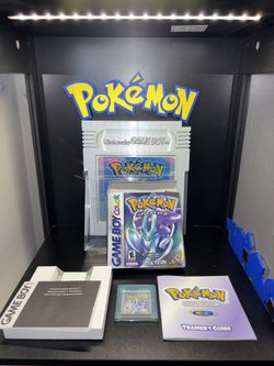 Pokemon Crystal Grail Item!!! Clean! Gameboy Color