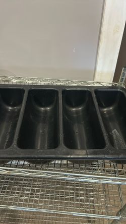 Silver Ware Container With 4 Compartment 