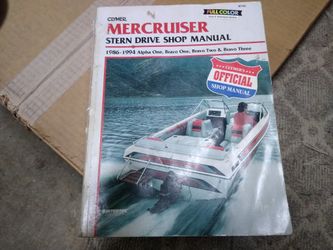 Merc cruiser repair manual..$20..