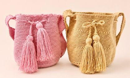 Boho Crochet Crossbody Bags – Set of 2 - NEW