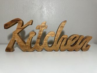 Wooden ‘Kitchen’ Sign