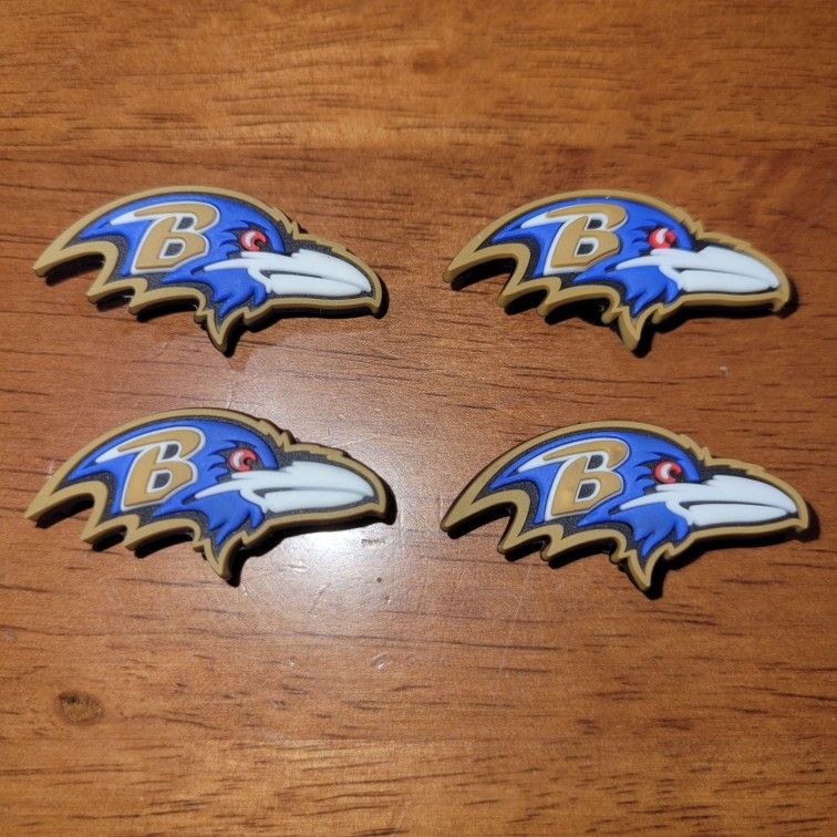 Baltimore Ravens Crocs Charms Croc Shoes Sandals Set Of 8