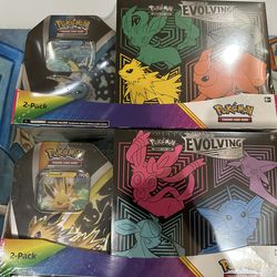 Pokémon Card TCG Swords & Shield Evolving Skies Elite Trainer box + Tin Combo