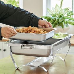 2 Tray Chafing Dish Buffet Stainless Steel 10 Quart