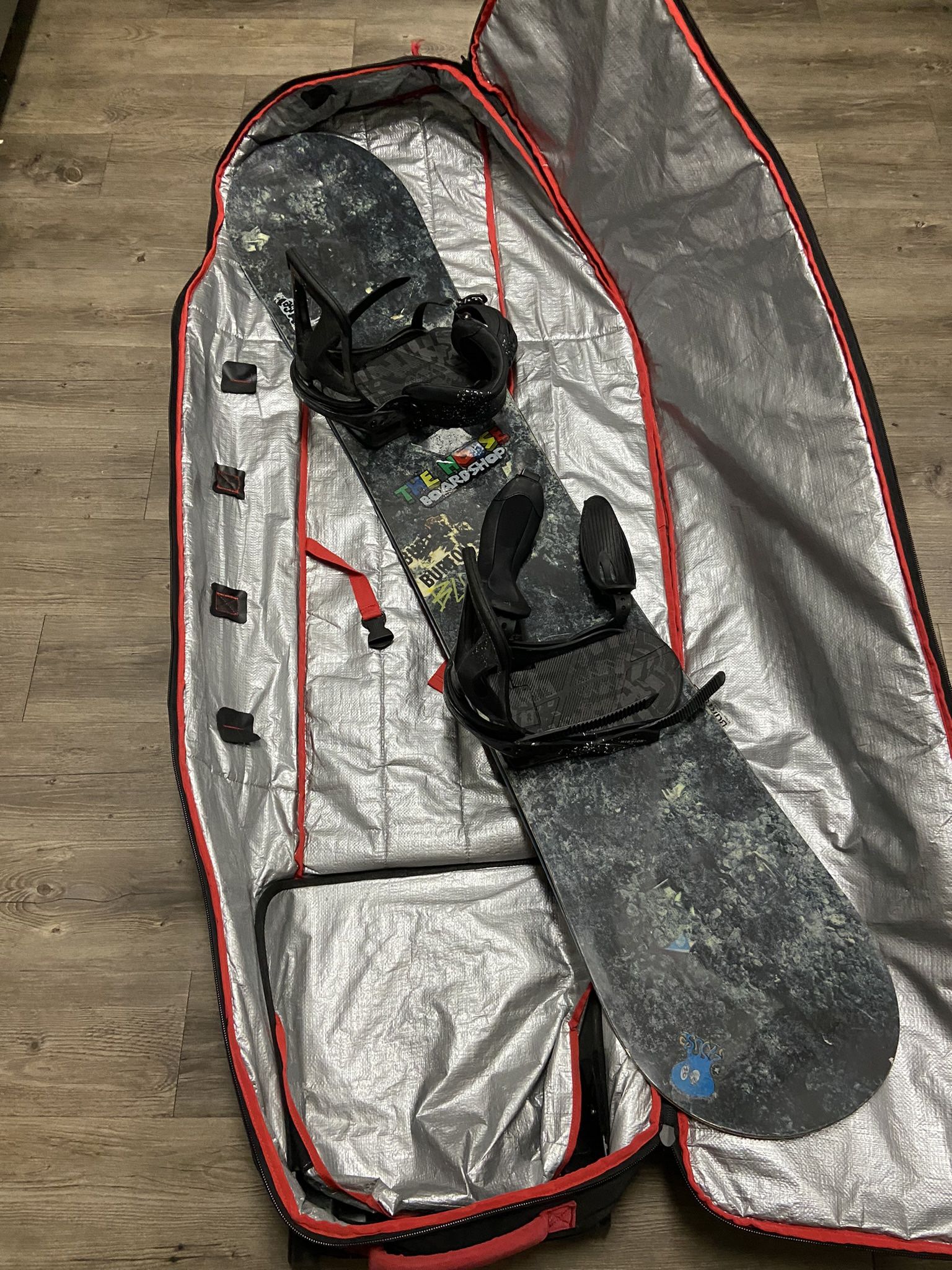 Burton Snowboard With Bag