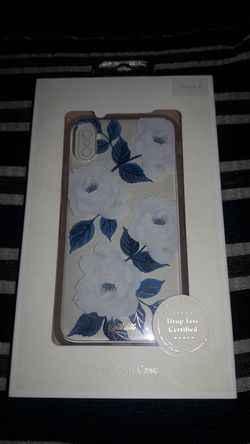 SONIX IPhone X and Xs Blue floral Drop test certified case.