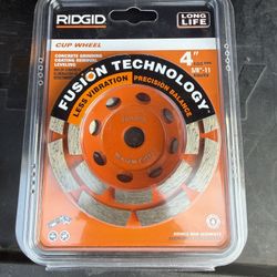 RIDGID 4-inch Diamond Double Row Cup Wheel