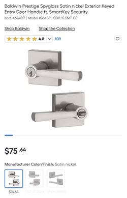 3 Exterior Door Handle Sets (keyed)